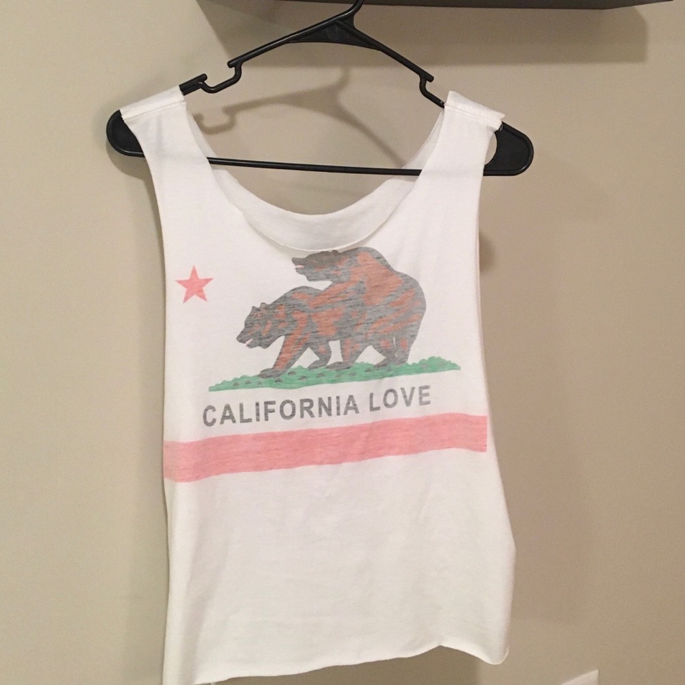 California Love Cutoff Muscle Tee Urban Outfitters